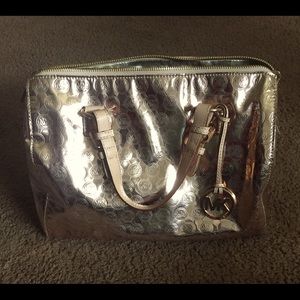 Michael Kors MK copper metallic bag purse large